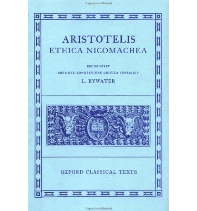 Cover for Aristotle · Aristotle Ethica Nicomachea - Oxford Classical Texts (Hardcover Book) [New Issue of 1894 edition] (1963)