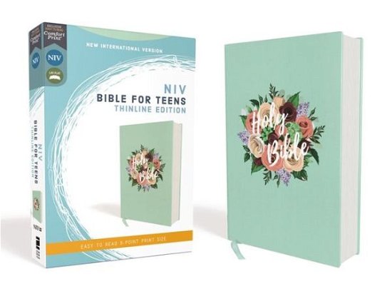 Cover for Zondervan Zondervan · NIV, Bible for Teens, Thinline Edition, Cloth over Board, Floral, Red Letter, Comfort Print (Hardcover Book) (2020)