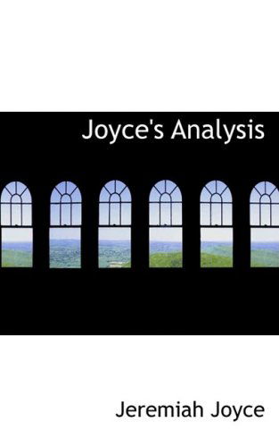 Cover for Jeremiah Joyce · Joyce's Analysis (Paperback Book) (2008)