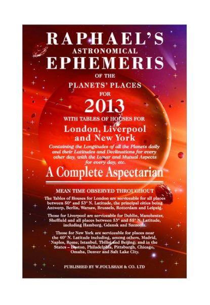 Cover for Edwin Raphael · Raphael's Astrological Ephemeris (Paperback Book) [2013 edition] (2012)