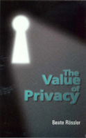 Cover for Roessler, Beate (University of Amsterdam) · The Value of Privacy (Taschenbuch) (2004)