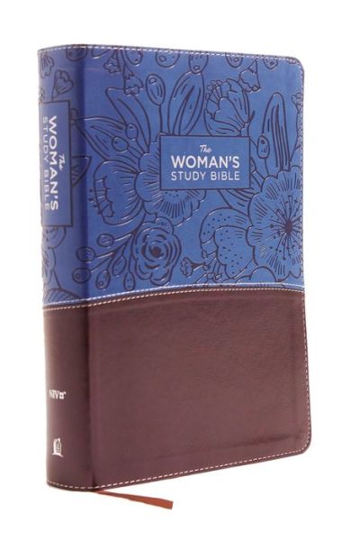 Cover for Thomas Nelson · NIV, The Woman's Study Bible, Leathersoft, Blue / Brown, Full-Color, Red Letter Receiving God's Truth for Balance, Hope, and Transformation (Kunstlederbuch) (2018)