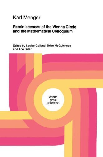 Cover for Karl Menger · Reminiscences of the Vienna Circle and the Mathematical Colloquium - Vienna Circle Collection (Inbunden Bok) [1994 edition] (1994)