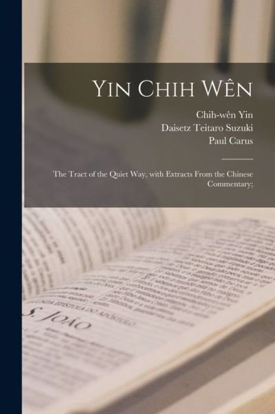 Cover for Chih-We?n Yin · Yin Chih We?n (Paperback Book) (2021)