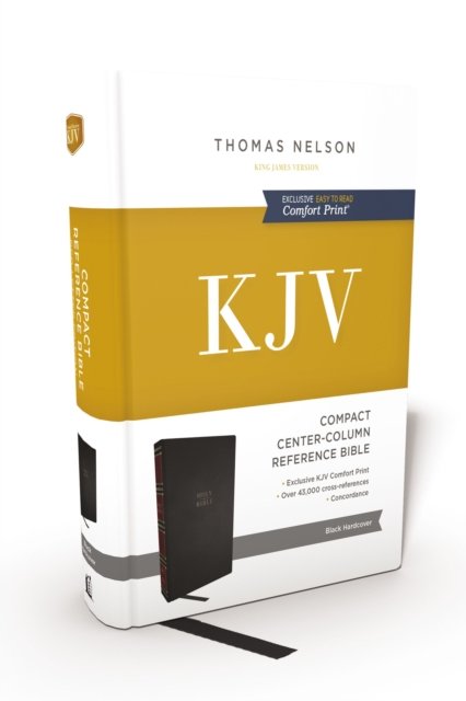Cover for Thomas Nelson · KJV Holy Bible: Compact Bible with 43,000 Center-Column Cross References, Black Hardcover, Red Letter, Comfort Print: King James Version (Hardcover Book) [Red Letter, Comfort Print, King James edition] (2023)