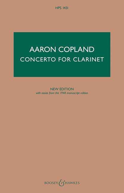 Cover for Aaron Copland · Clarinet Concerto - Hawkes Pocket Scores Hps 1431 (Paperback Bog) (2004)