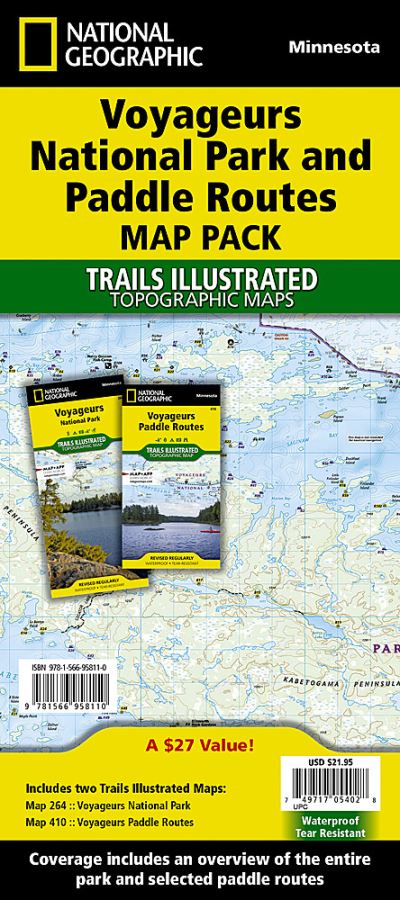 Cover for National Geographic Maps · Voyageurs National Park And Paddle Routes [map Pack Bundle] (Map) [2023rd edition] (2023)