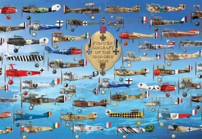 Cover for Fighter Aircraft of the 1914-1918 War Jigsaw (1000-piece) (Print) (2024)