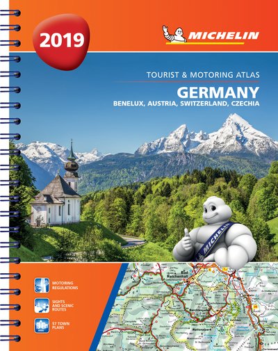 Cover for Michelin · MICHELIN ROAD ATLASES: Germany, benelux, austria, switzerland, czech republic 2019 - tourist and m (Spiral Book) (2019)
