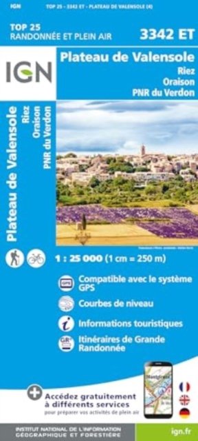 Plateau de Valensole / Riez / Oraison / PNR du Verdon - TOP 25 -  - Livros - Institut Geographique National - 9782758554110 - 3 de julho de 2023
