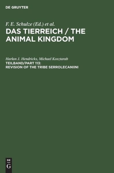 Cover for Hendricks · Revision of the Tribe Serrole (Book) (1999)