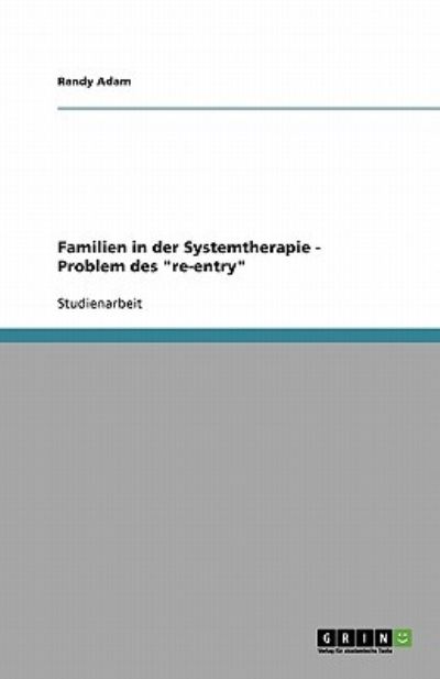 Cover for Adam · Familien in der Systemtherapie - P (Book) [German edition] (2013)