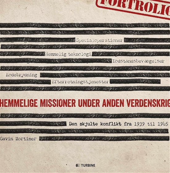Cover for Gavin Mortimer · Hemmelige missioner under Anden Verdenskrig (Innbunden bok) [1. utgave] (2016)