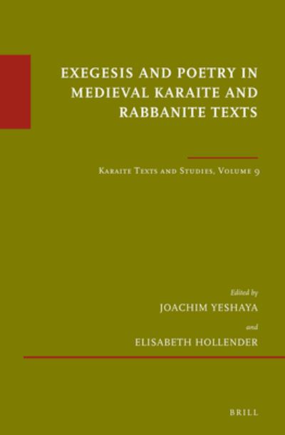 Cover for Meira Polliack · Exegesis and Poetry in Medieval Karaite and Rabbanite Texts (Hardcover Book) (2016)