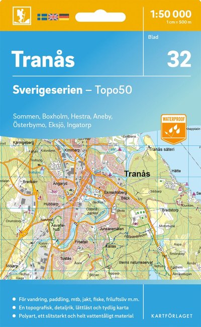 Cover for Tranas - Sverigeserien Topo50 (Map) (2025)