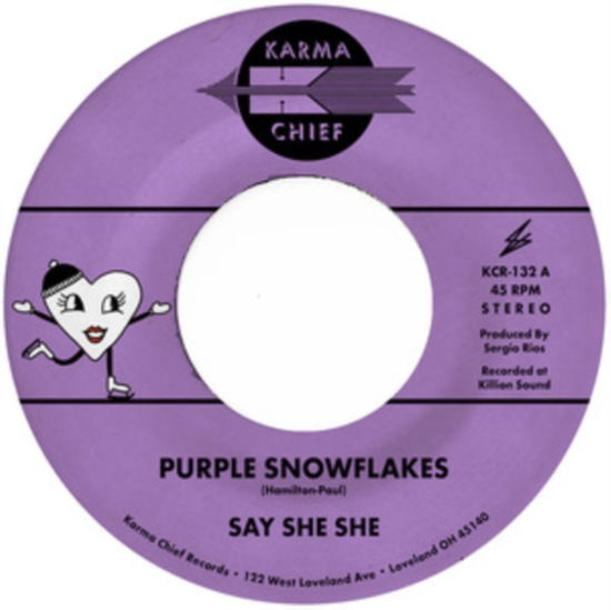 Cover for Say She She · Purple Snowflakes / This Wintertime (LP) (2024)