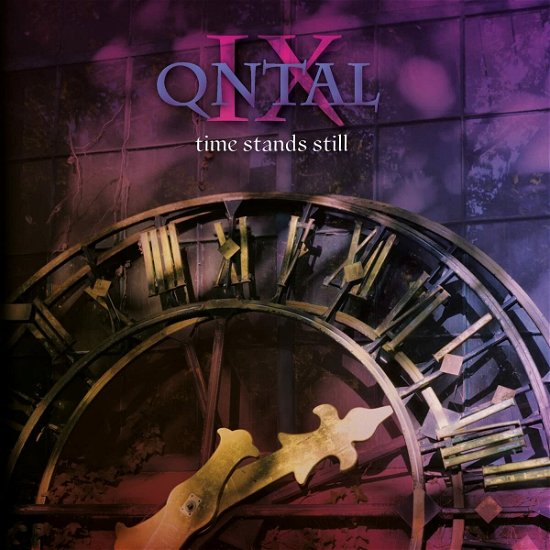 Cover for Qntal · Ix - Time Stands Still (Purple / Blue Marbled Vinyl) (LP) (2023)