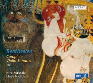 Complete Violin Sonatas 1 - Beethoven / Kurosaki / Nicholson - Musik - Accent Records - 4015023242111 - 30. juni 2009