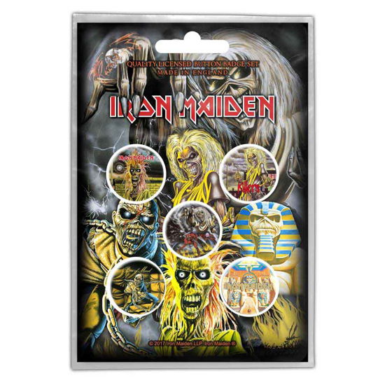 Iron Maiden Button Badge Pack: Early Albums - Iron Maiden - Merchandise - PHD - 5055339780111 - 28. oktober 2019