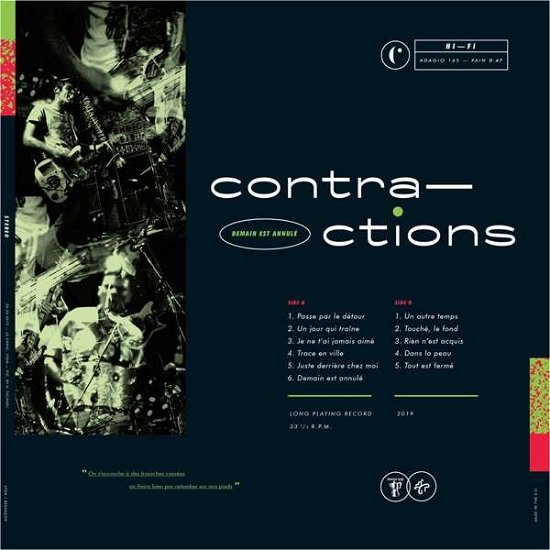 Cover for Contractions · Demain Est Annule (LP) (2019)