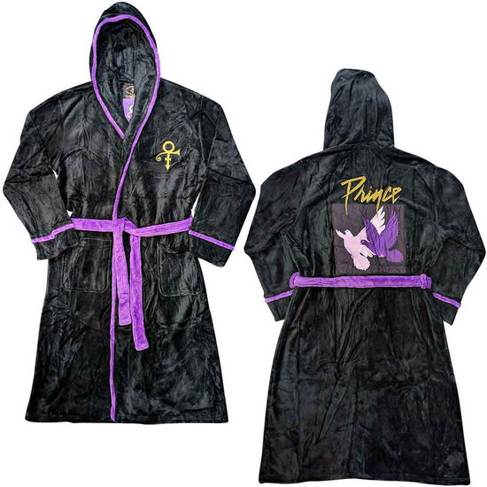 Cover for Prince · Prince Unisex Bathrobe: Doves (Black) (Back Print) (Small - Medium) (CLOTHES) [size M] (2022)