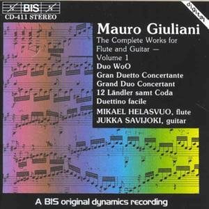 Complete Works for Flute & Guitar 1 - Giuliani / Helasvuo / Savijoki - Muziek - Bis - 7318590004111 - 23 september 1994