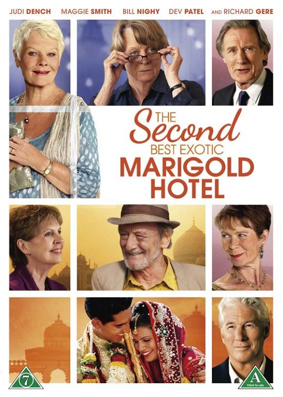 The Second Best Exotic Marigold Hotel - Judi Dench / Maggie Smith / Bill Nighy / Dev Patel / Celia Imrie / Richard Gere - Film -  - 7340112722111 - 6. august 2015