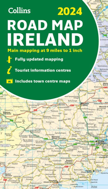 Collins Maps 2024 Collins Road Map Of Ireland Folded Road Map   9780008607111 