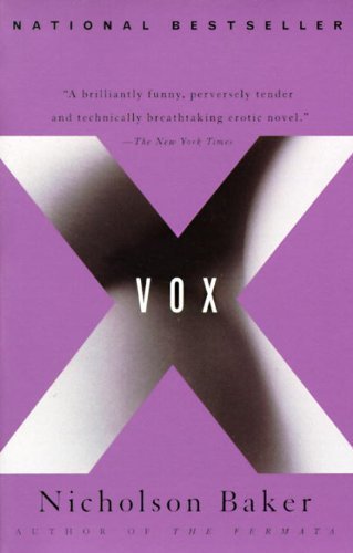 Cover for Nicholson Baker · Vox (Pocketbok) [Reissue edition] (1993)