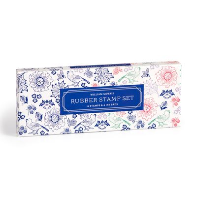 William Morris Rubber Stamp Set - Galison - Koopwaar - Galison - 9780735383111 - 15 augustus 2024