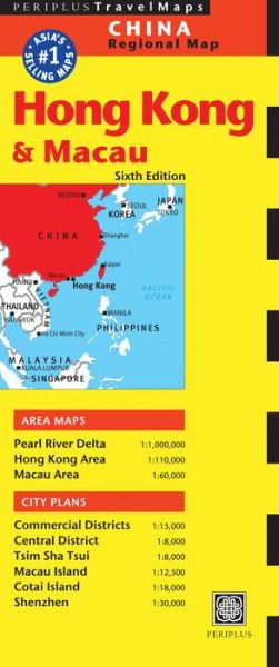 Hong Kong & Macau Travel Map Sixth Edition - Editors of Periplus - Livros - Periplus Editions - 9780794607111 - 12 de fevereiro de 2013