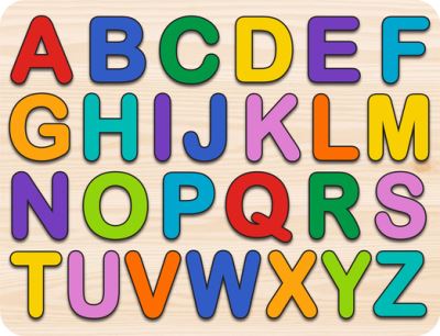 Cover for Peter Pauper Press Inc · Letters Kids' Wooden Puzzle (26-Piece Set) (MERCH) (2020)