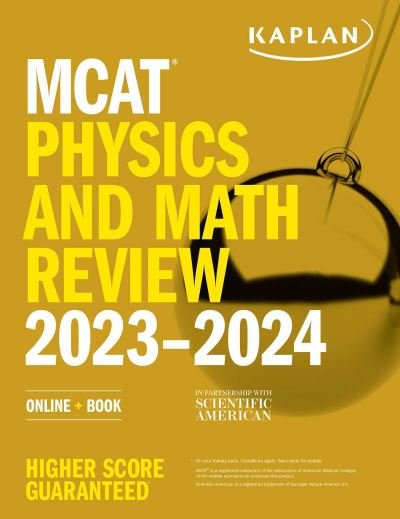 Cover for Kaplan Test Prep · MCAT Physics and Math Review 2023-2024: Online + Book - Kaplan Test Prep (Paperback Book) (2022)