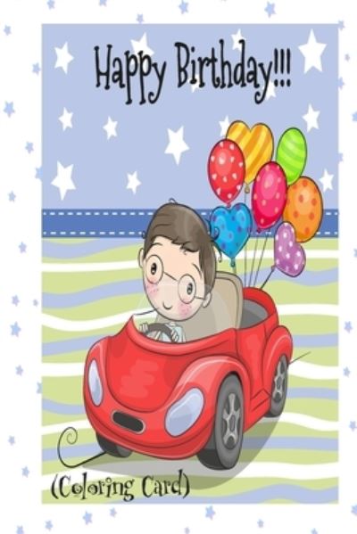 Cover for Florabella Publishing · HAPPY BIRTHDAY! (Coloring Card) (Paperback Book) (2018)