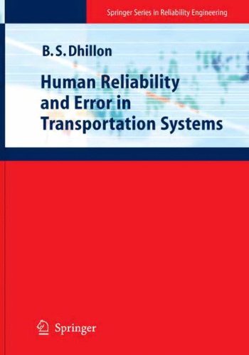 Cover for Balbir S. Dhillon · Human Reliability and Error in Transportation Systems - Springer Series in Reliability Engineering (Gebundenes Buch) [2007 edition] (2007)