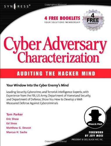 Cover for Tom Parker · Cyber Adversary Characterization: Auditing the Hacker Mind (Paperback Book) (2004)