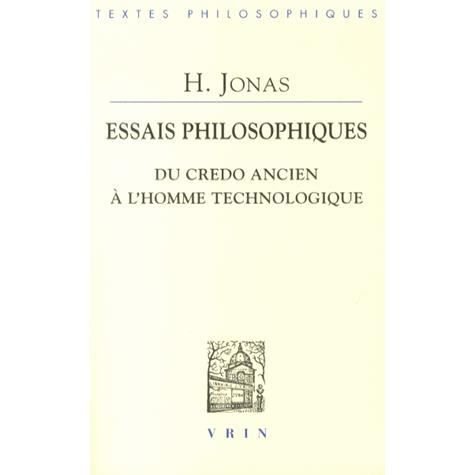 Cover for Hans Jonas · Essais Philosophiques (Paperback Book) (2013)