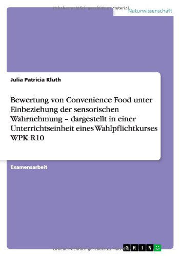 Cover for Kluth · Bewertung von Convenience Food un (Book) [German edition] (2013)