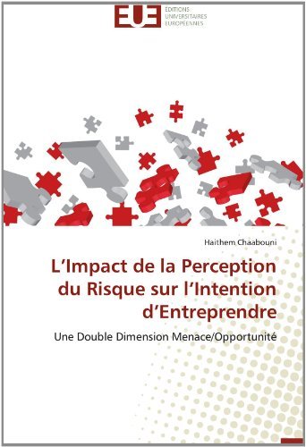 Cover for Haithem Chaabouni · L'impact De La Perception Du Risque Sur L'intention D'entreprendre: Une Double Dimension Menace / Opportunité (Taschenbuch) [French edition] (2018)