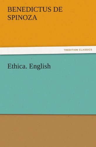 Cover for Benedictus de Spinoza · Ethica. English (Taschenbuch) (2011)
