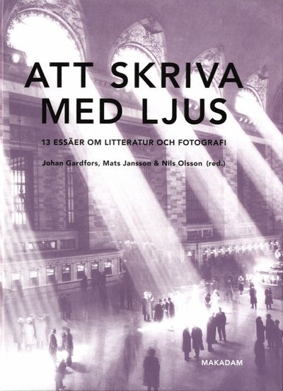 Cover for Jørgen Bruhn · Att skriva med ljus. 13 essäer om litteratur och fotografi (Kartor) (2020)