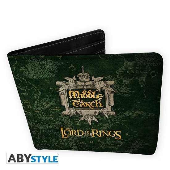 Cover for Abystyle · Lord Of The Rings - Wallet Middle Earth - Vinyl (Earriing) (2020)