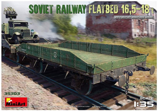 Soviet Railway Flatbed 16,5-18 T 1:35 - MiniArt - Produtos - Miniarts - 4820183312112 -