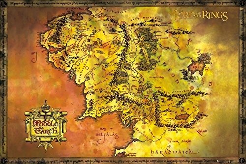 Cover for Lord Of The Rings · Lord Of The Rings: Classic Map (Poster Maxi 61x91,5 Cm) (Legetøj)