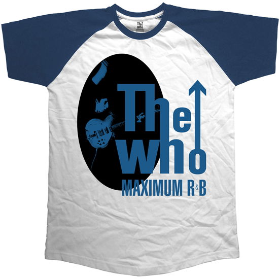 The Who Unisex Raglan T-Shirt: Maximum R & B - The Who - Produtos - Bravado - 5055979972112 - 