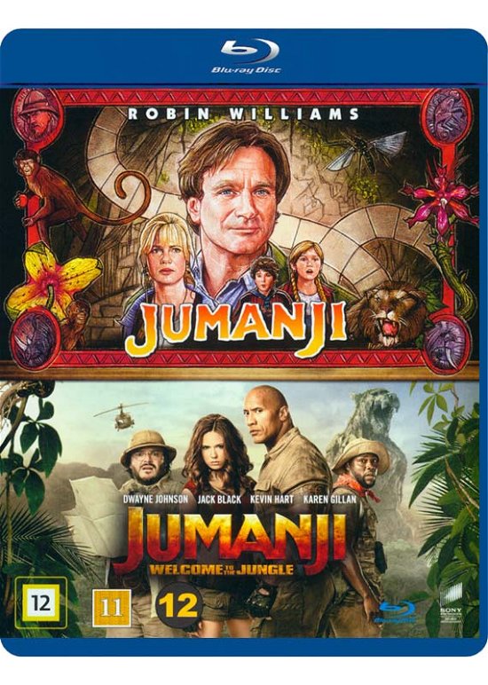 Cover for Robin Williams / Dwayne Johnson / Jack Black / Kevin Hart / Karen Gillian · Jumanji / Jumanji: Welcome to the Jungle (Blu-ray) (2018)
