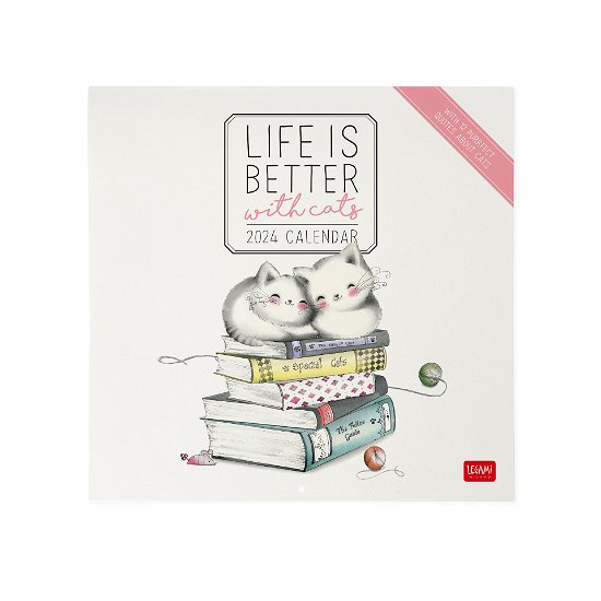 Cover for Legami · Wall Calendars - 2024 Wall Calendar - Sketchy Cats - 30x29 - Cats (Pocketbok) (2023)