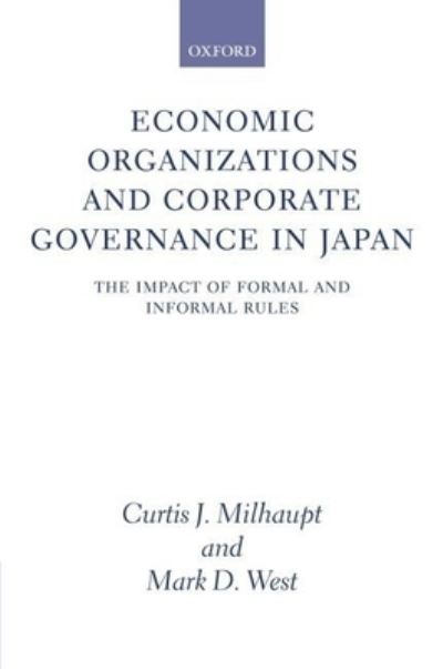 Cover for Curtis J. Milhaupt · Economic organizations and corporate governance in Japan (Book) (2004)