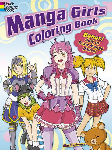 Cover for Mark Schmitz · Manga Girls Coloring Book - Dover Coloring Books (Paperback Book) (2013)