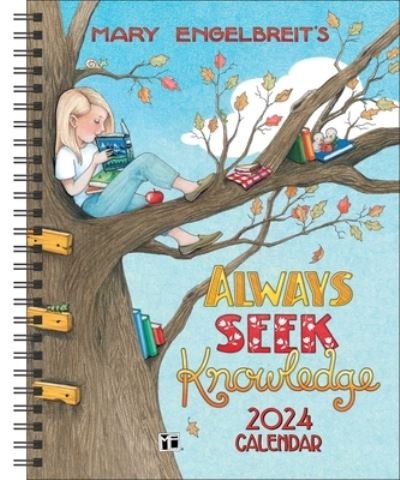 Cover for Mary Engelbreit · Mary Engelbreit's 12-Month 2024 Monthly / Weekly Planner Calendar: Always Seek Knowledge (Kalender) (2023)